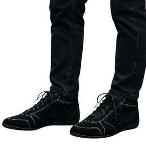 Dainese Merida D1 Black Suede Leather Motorcycle Bike Shoes Men’s Size 7.5